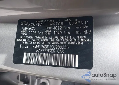 2025 Hyundai Elantra N Line from USA, damaged, VIN KMHLR4DF1SU980256